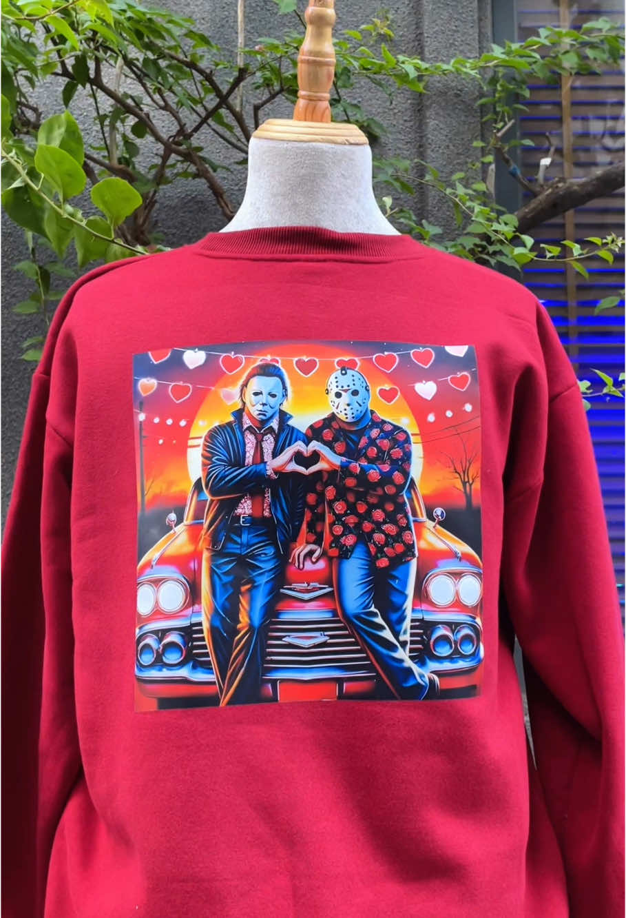 Replying to @AngMarie Valentine's Day is coming, do you own this uniquely designed shirt yet? 💕💕💕 I’m for you 😍😎❤️‍🔥🔥❤️ #horrormovies #horror #valentines #ValentinesDay #valentine #sweatshirt #michaelmyers #jasonvoorhees #viral #foryou #FYP 