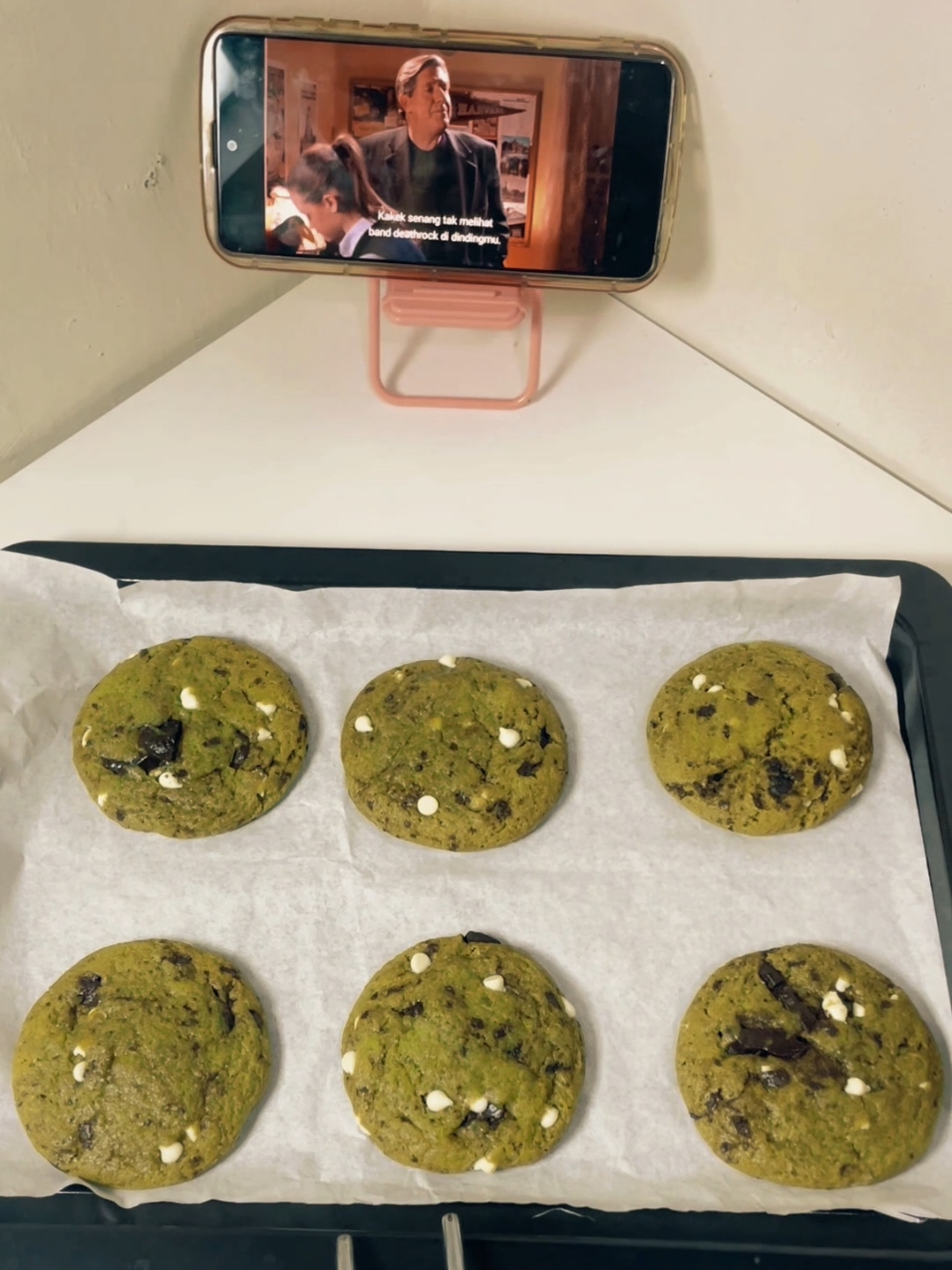 matcha soft cookies ❤🍪 #relatable #baking #baketok #bakingtherapy #recipes #softcookies #matcha #fyp #bake #Recipe 