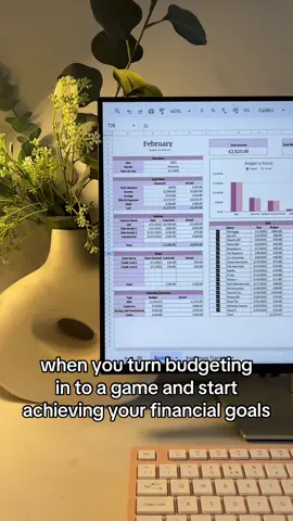 the ideal way to get started with budgeting as a beginner 💜 link to this sheet is in my bio! #motivationtok #budgeting #financiallyresponsible #budgetingtips #budgetplanner #spreadsheet 