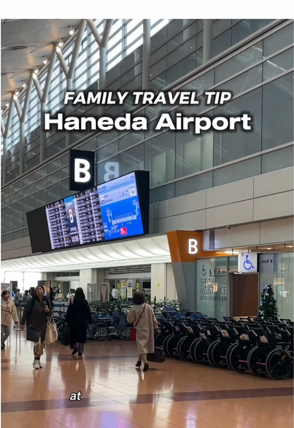 FAMILIES: You’ll want to bookmark this one ⤵️ These assistance areas are common across Japan’s domestic airports. I’ve flown and travelled a TON with my son here (we’ve lived here 5.5 years). I always seek out, or I’m directed to the special assistance areas. You get one-on-one assistance checking in all of your things! Not necessary, but I used them when I was pregnant and traveling with a lot of bags, too! In Japan, we check our strollers at the airport before security. I know this isn’t common everywhere around the world, so just a PSA! You on’t need a travel bag if you don’t have one because they’ll wrap your stroller in a (usually red) plastic bag to protect it. They load them separately and care for them so they don’t break / damage. You don’t take your stroller through security, instead you’ll use the free ones provided by the airports which you can use all the way to the gate :)) Have Qs or video ideas? Leave them below! #japan #familytravel #hanedaairport #momabroad #japanwithkids #japanthings #traveltips  @haneda.airport_official