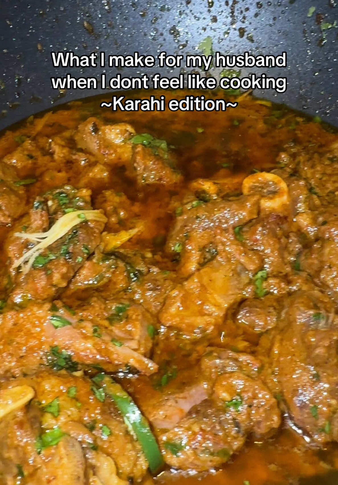 Karahi with chicken is good, but this… ELITE!  #pakistani #desifood #pasandidamard #Recipe #karahirecipe #lovelanguage #cooking #muttonkarahi 