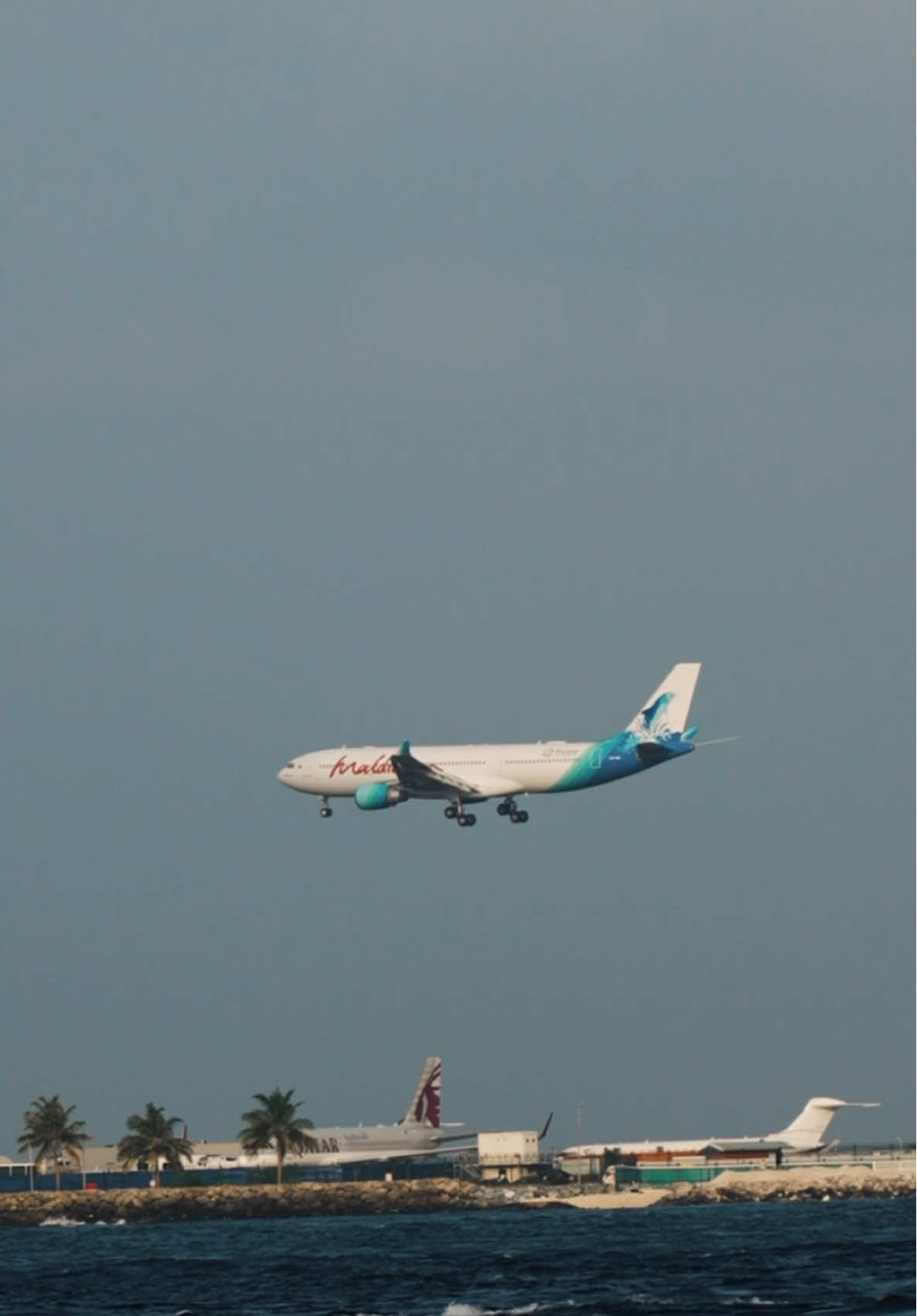 Maldivian First Airbus A330 landing VIA #maldives #airbusa330 #sonyfX30