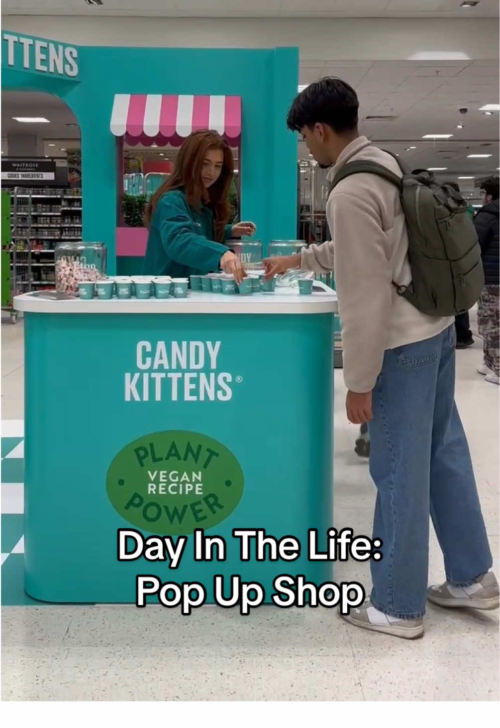 Follow @Natty Smith for the day at the Candy Kittens pop up 🍬🍓💁🏼‍♂️🌱 #Veganuary #dayinthelife #freesweets #popup 