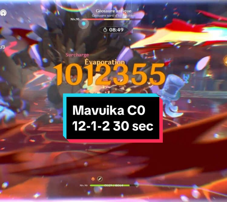 Mavuika C0 30 sec 12-1-2 #mavuikabuild #GenshinImpact #mavuika #genshinimpact52 #pourtoi #genshin 