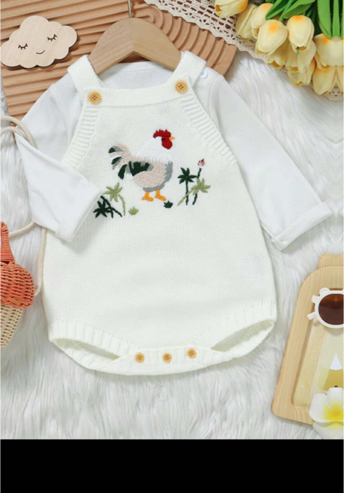 #BabyOnesie #ChickenEmbroidery #AdorableOutfits #AffordableBabyClothes #Under6Deal #BabyFashion #SoftAndComfy #CuteAndCuddly #BabyWardrobe #BudgetFriendlyFashion