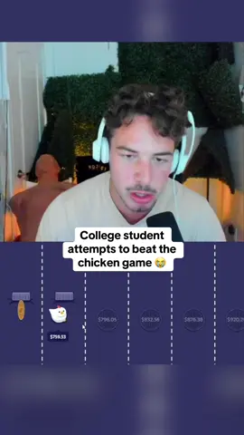 College student attempts to beat the chicken game 😭 #kickstreaming 