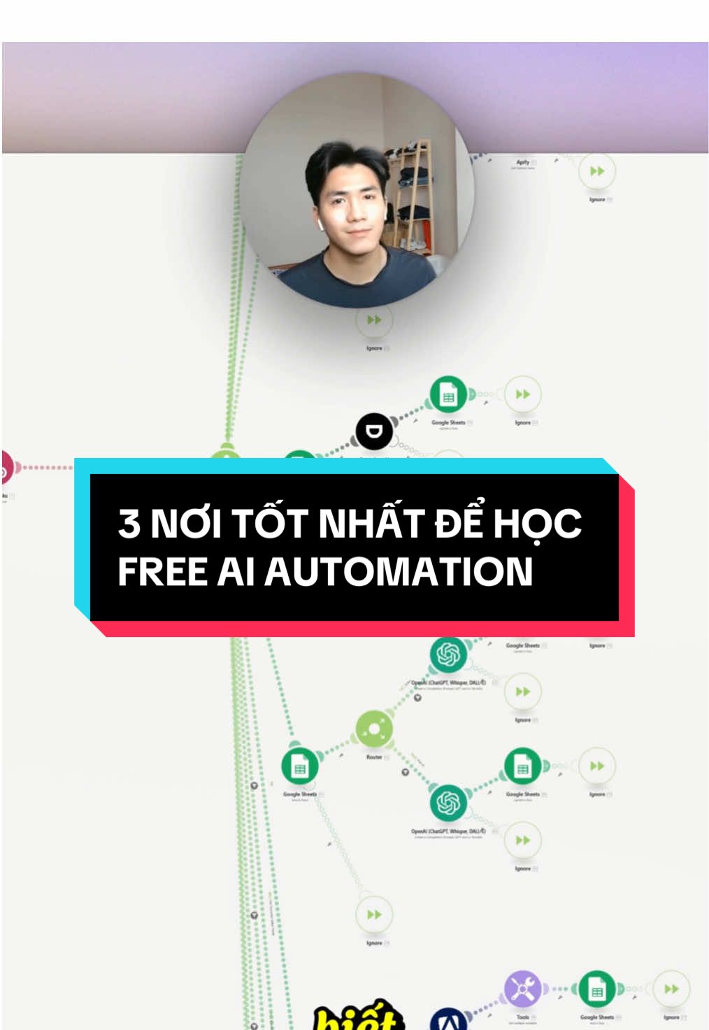 Nơi tốt nhất để bắt đầu học cách xây dựng AI Automation trong năn 2025 🤤 #automation #automationagency #ai #artificialintelligence #aiautomation #make #makehq #automate 