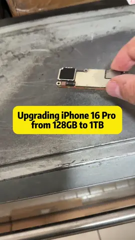 Upgrading iPhone 16 Pro from 128GB to 1TB: How Encryption Works and Why Parts Swaps Don't Make Sense Are you curious about what really happens when you crack open a brand-new iPhone 16 Pro to swap out its storage chip? In this detailed guide, we take an unactivated, factory-sealed 128GB iPhone 16 Pro and perform a professional hardware upgrade - transforming it into a 1TB powerhouse. But this isn't just a show-and-tell on taking the phone apart. Along the way, we'll discuss Apple's advanced encryption methods for components like batteries, cameras, and Face ID modules, explaining why random part swaps can trigger warning popups and why a full motherboard replacement often isn't worth the trouble. We begin by verifying the device: matching the IMEI and serial numbers on the box with those on the phone's activation screen. Next, we remove the bottom screws - one of the few non-encrypted components - and apply heat to lift off the back glass. Inside, we find a metal battery, the motherboard, and an array of other modules, each with its own serial code. Apple's use of encryption can cause your device to flag certain replacements as non-genuine, making repairs tricky for untrained individuals. Components like the battery, rear camera, Face ID, and some Taptic Engines come with unique codes that match only your specific phone. Swap them, and you'll likely see a popup warning - or worse, lose critical functionality. The heart of our project lies in milling out the original 128GB NAND chip and soldering on a 1TB replacement. This process involves protecting surrounding chips from debris, carefully grinding away the old chip, and re-balling a new one using specialized equipment. To ensure longevity and water resistance, we seal the chip edges with factory-grade black adhesive. Such meticulous steps help preserve the phone's integrity, preventing future issues like short circuits or moisture intrusion. A key takeaway here is that Apple's encryption system extends to nearly every major component. While less critical parts like the charging port, earpiece, or speaker aren't encrypted, swapping encrypted modules or the entire motherboard will trigger a host of issues - popup warnings for non-original components, Face ID errors, and more. This built-in restriction keeps your device secure and also discourages third-party tampering. Once we reboot the phone in DFU mode, install iOS 18.1, and run the activation process, the iPhone recognizes the new 1TB chip without any protest. We verify Wi-Fi, audio, and Face ID - all fully operational. With no error messages in sight, it's clear that a professional approach can expand storage successfully, so long as you respect Apple's built-in encryption. In the end, we have an iPhone 16 Pro upgraded from 128GB to 1TB, complete with the peace of mind that comes from knowing the rest of the device remains original and intact. #iPhone16Pro #StorageUpgrade #AppleRepair #iOS18 #TechMods #PhoneRepair #iPhoneRepair #SmartphoneTech #TechEnthusiasts #NANDFlash #Encryption #MobileTutorial #TechHacks #TikTokTech #GadgetFix #PhoneEnthusiast 