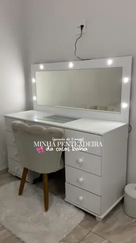 Tour pela minha penteadeira | 🪞🎀 #penteadeira #beauty #penteadeiracamarim #girls 
