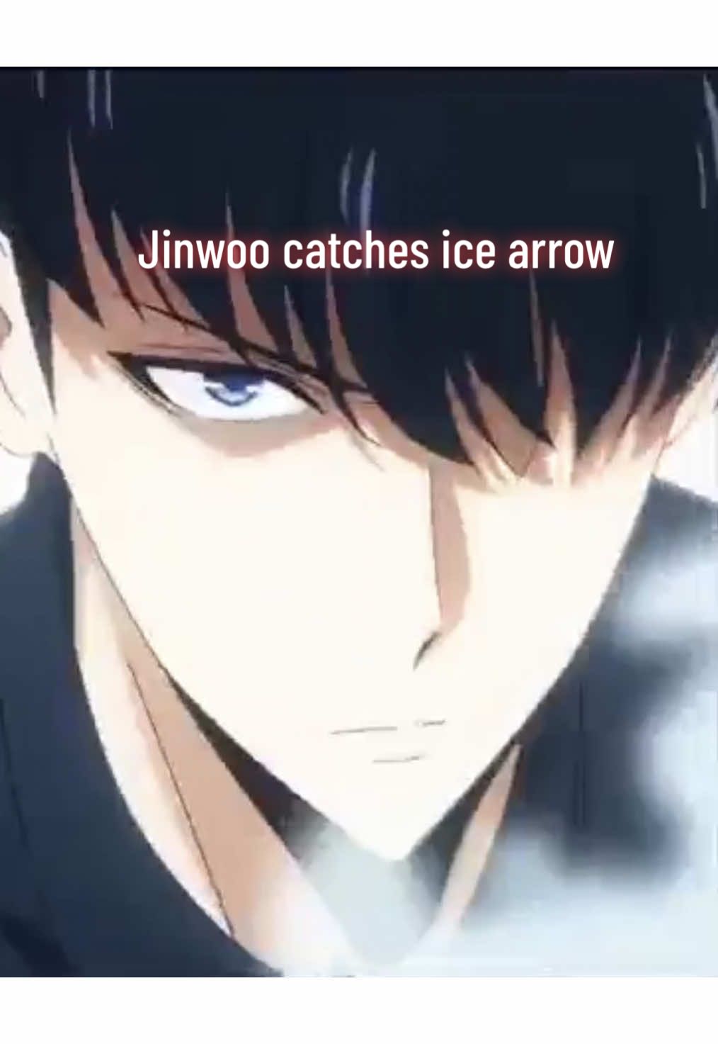 Jinwoo catches ice arrow! 🥶 #sololeveling #fyp #animeedit #animefyp #animetiktok #anime #jinwoo #cold #viralvideo #trending #cool 