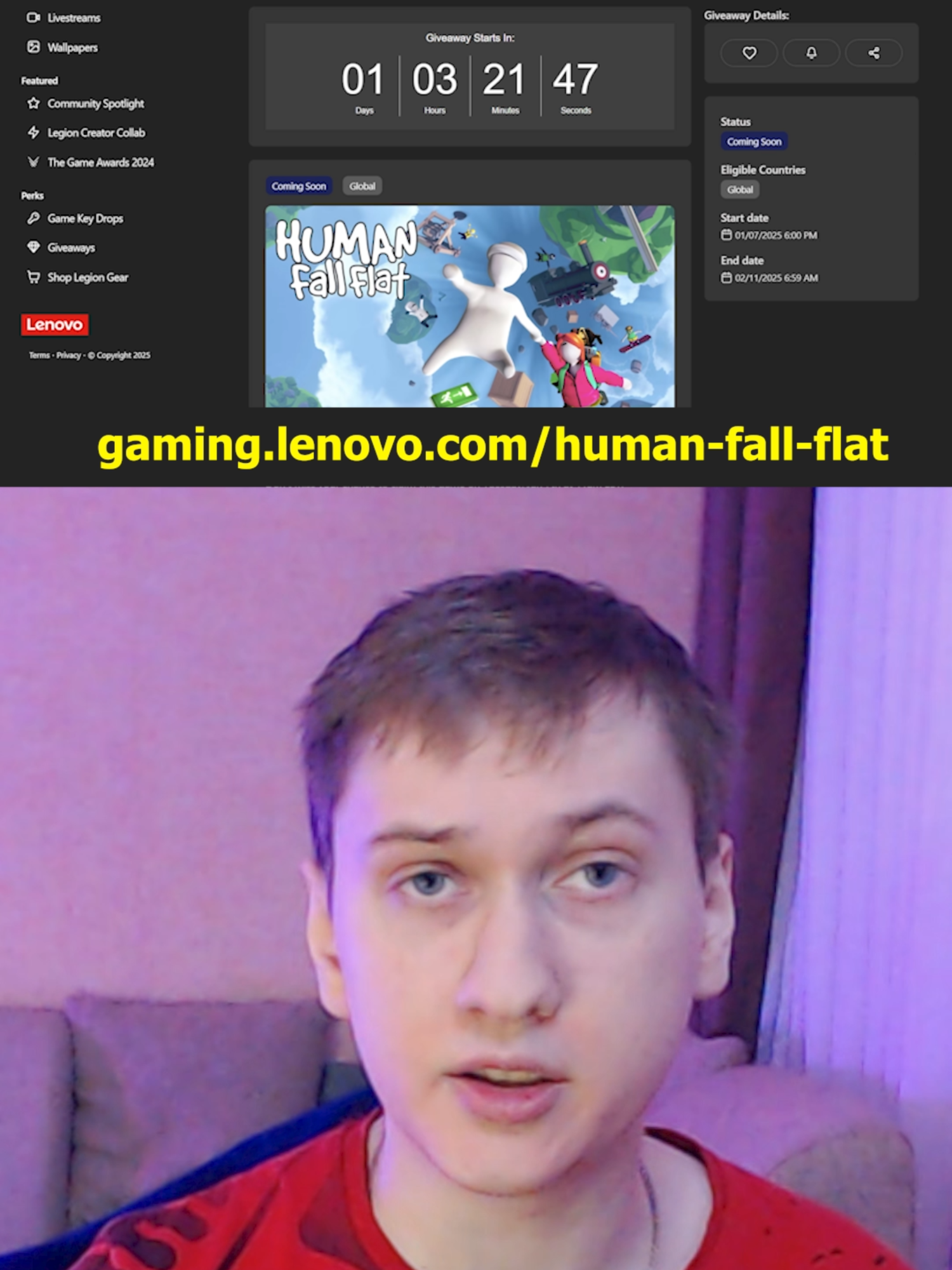 🎁 Халява от Lenovo Gaming! #humanfallflat #видеоигры #steam #стим #стимигры #игрыстим #lenovo #lenovogaming #кооперативныеигры