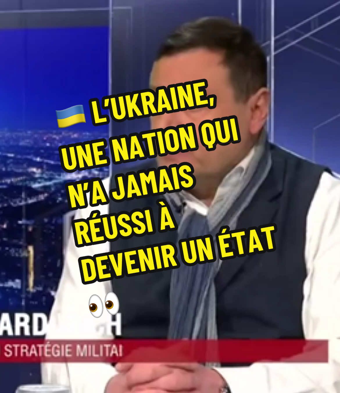 🇺🇦 L’UKRAINE, UNE NATION QUI N’A JAMAIS RÉUSSI À DEVENIR UN ÉTAT 👀  Le professeur Bernard Wicht, expert en stratégie militaire et privat-docent à la Faculté des sciences politiques de l’université de Lausanne, discute sur l'indépendance de l’Ukraine qui, en réalité, n'existait pas en tant qu'État avant la révolution bolchevique. Après la déclaration d'indépendance, l'État ukrainien s'est construit sur le principe: 