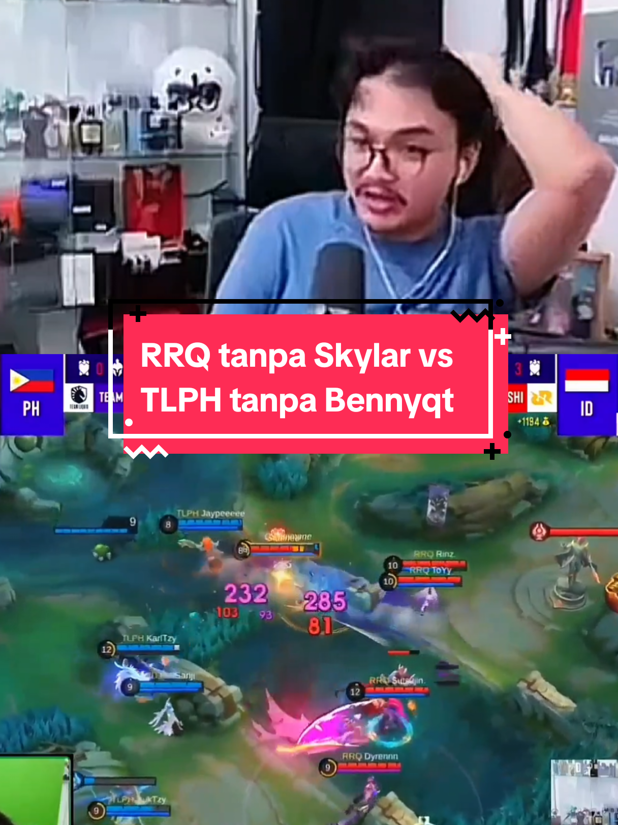 RRQ Hoshi tanpa Skylar vs  Team Liquid PH tanpa Bennyqt di ESL SPS game 1 , reaction Mas Ade - credits: yt set1awanade  #rrq #rrqhoshi #echophilippines #teamliquid #adesetiawan  #eslsnapdragonproseries #snapdragonproseries #MLBB #MobileLegendsBangBang #MLBBSkinGifts 