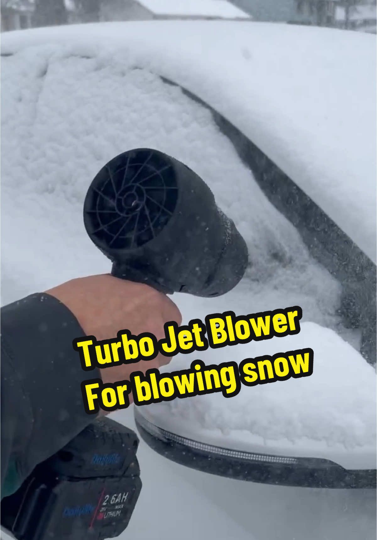 Did anybody buy the turbo jet blower for Christmas? Did you guys know that you can blow snow with it? I mean, not a lot of snow but you can blow some snow.#turbojetblower #snowstorm2025 #snowremoval #tiktokshopfinds 