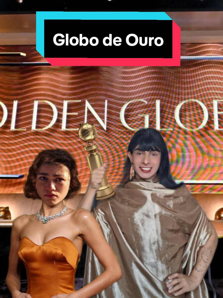 A Zendaya não aceitou perder o Globo de Ouro pra mim e causou no evento. Fernanda Torres e eu representamos o Brasil 🇧🇷 #goldenglobes #zendaya #marifics 