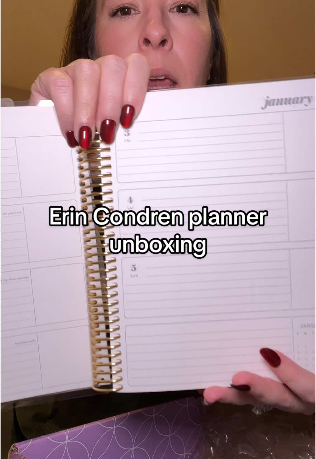 Unboxed my 2025 Erin Condren planner with me.  #erincondren @Erin Condren #paperplanner #2025planner 