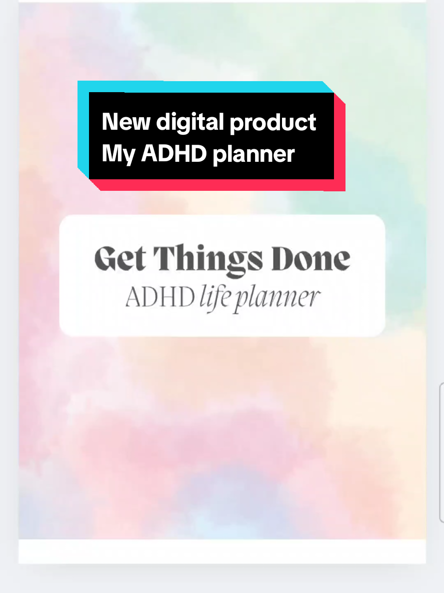 New digital product My ADHD planner. Link is in my bio. #adhd #adhdplanner #adhdwomen #adhdchildren #adhdtiktok #organiseyourlife #dailyplanner #reachyourgoals #adhdcheck #setyourgoals 