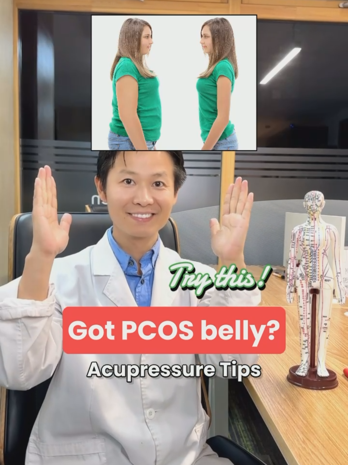 Say goodbye to the PCOS belly blues! 🌿 Meet San Yin Jiao, the acupressure point your hormones will thank you for. Tap into balance, boost circulation, and feel the love. 💫  Our expert team has over 30 years of clinical experience in hormonal imbalances like unexplained infertility, PCOS, endometriosis, fallopian tube blockage, and fibroids. Ready to give it a try? Book your free online consultation today via the link in our bio! #acupressure #acupressurepoints #acupressuretip #acupressuremassage #massage #selfmassage #pcosbelly #pcosbellyfat #bellyfat #inflammation #periodproblem #irregularperiods #pms #pmdd #womenshealth #LearnOnTikTok #healthtips #wellnesstips #healthandwellness #fyp #foryoupagee #hormonalbelly #hormonalimbalance #ginsen #ginsenclinic #polycysticovariansyndrome #infertility