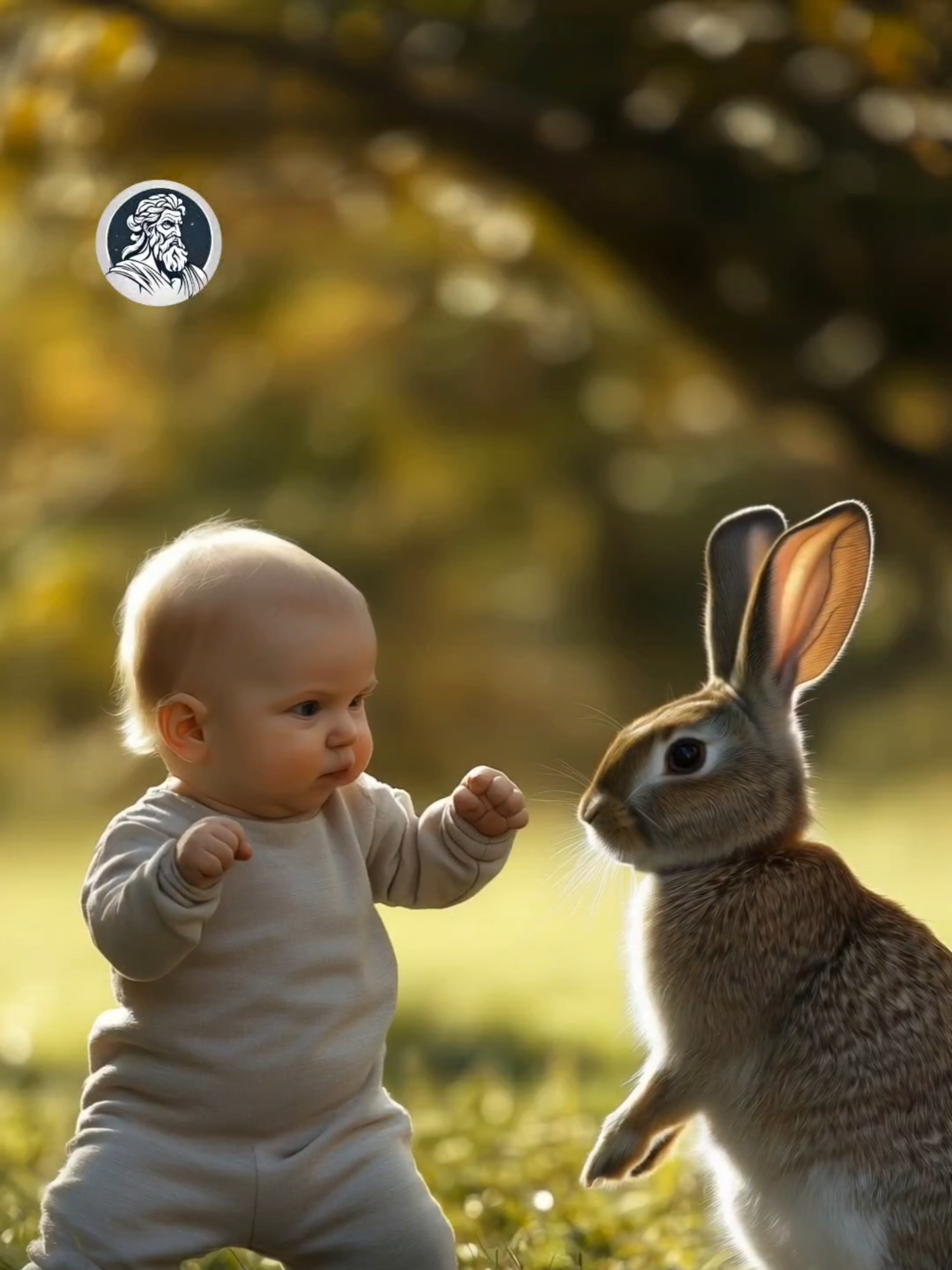 THE UNEXPECTED ENCOUNTER: BABY VS. RABBIT #fyp #ai #funny #epicbattle #edit #war #warriors #cinematic #survival #humanity #films #battle #farm #farming #farmlife #habbit #rooster #chicken