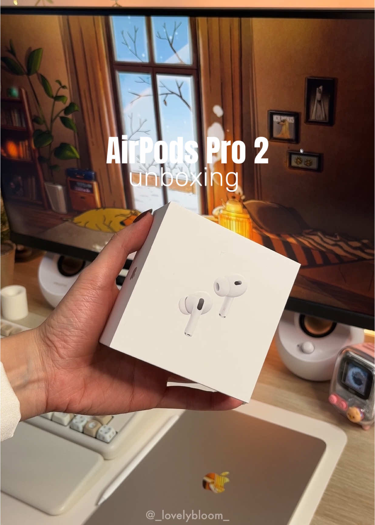 AirPods Pro 2🤍 #apple #airpodspro #airpodspro2 #appleunboxing #appleecosystem #fyp #techtok #airpodscase 