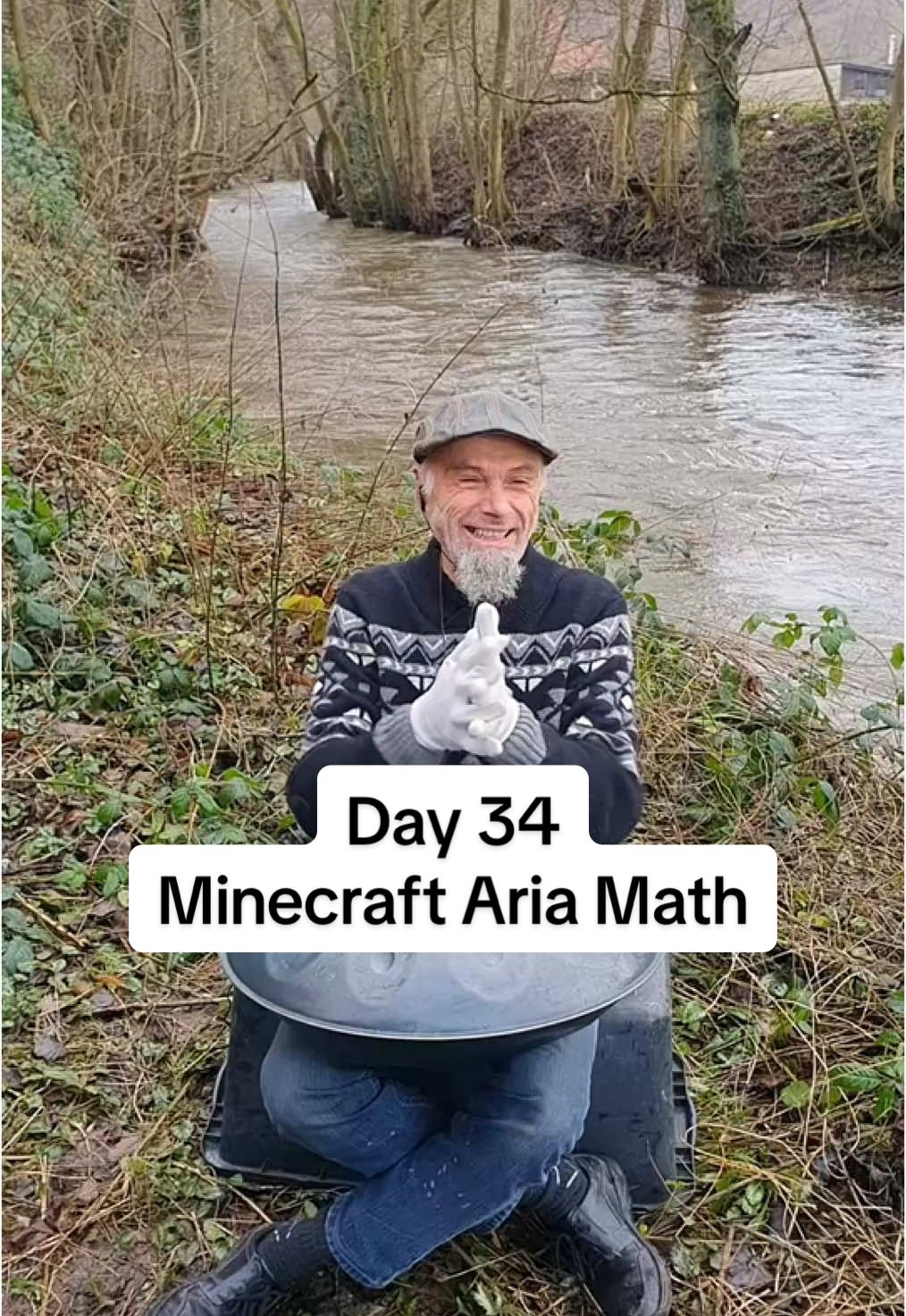 Day 34 of trying to learn Minecraft Aria Math #handpan #handpanmusic #relax #ariamath #ariamathc418 #Minecraft #day34 #practice 