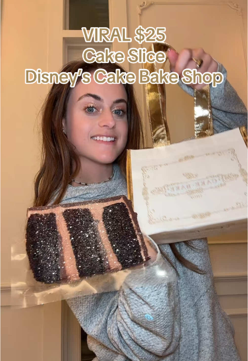 VIRAL $25 Cake Slice, Disney’s Cake Bake Shop 🤍🤎 #cakebakeshop #disney #disneyfood #disneydesserts #disneyfoodie #expensivecake #disneyworld #disneyeats #disneysnacks #cakebake #disneyrestaurant #thecakebakeshop 