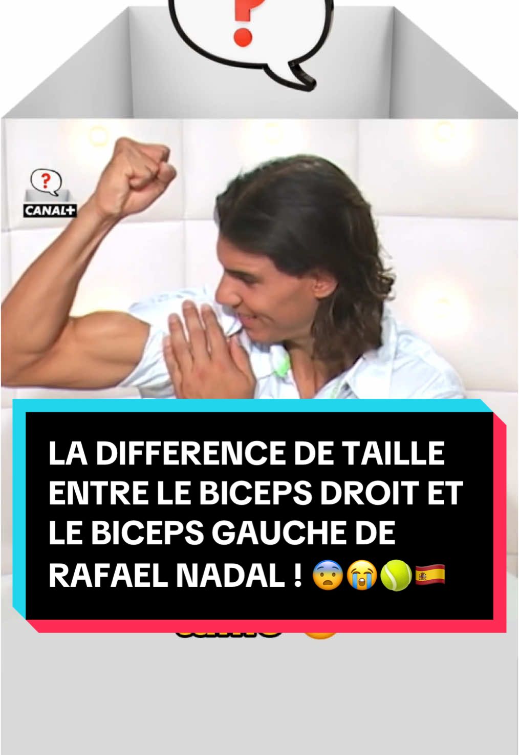 😭😨La différence choquante entre le biceps droit de Rafael Nadal et son biceps gauche. 🇪🇸🎾 Explications + comment rattraper une asymétrie ! #bodybuilder #musculation #bodybuilding #gym 