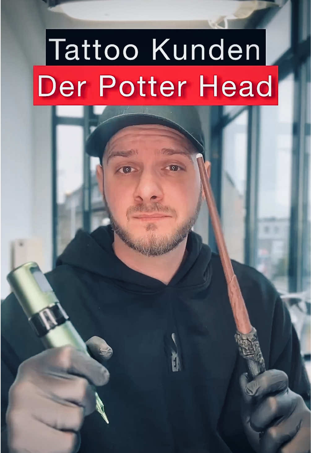 ⚡️ Der Potter Head ⚡️ …man ist unter sich 😄 Wer kannte alles? #tattoo #tattoos #harrypotter #kunden #lustig #comedy #foryou 