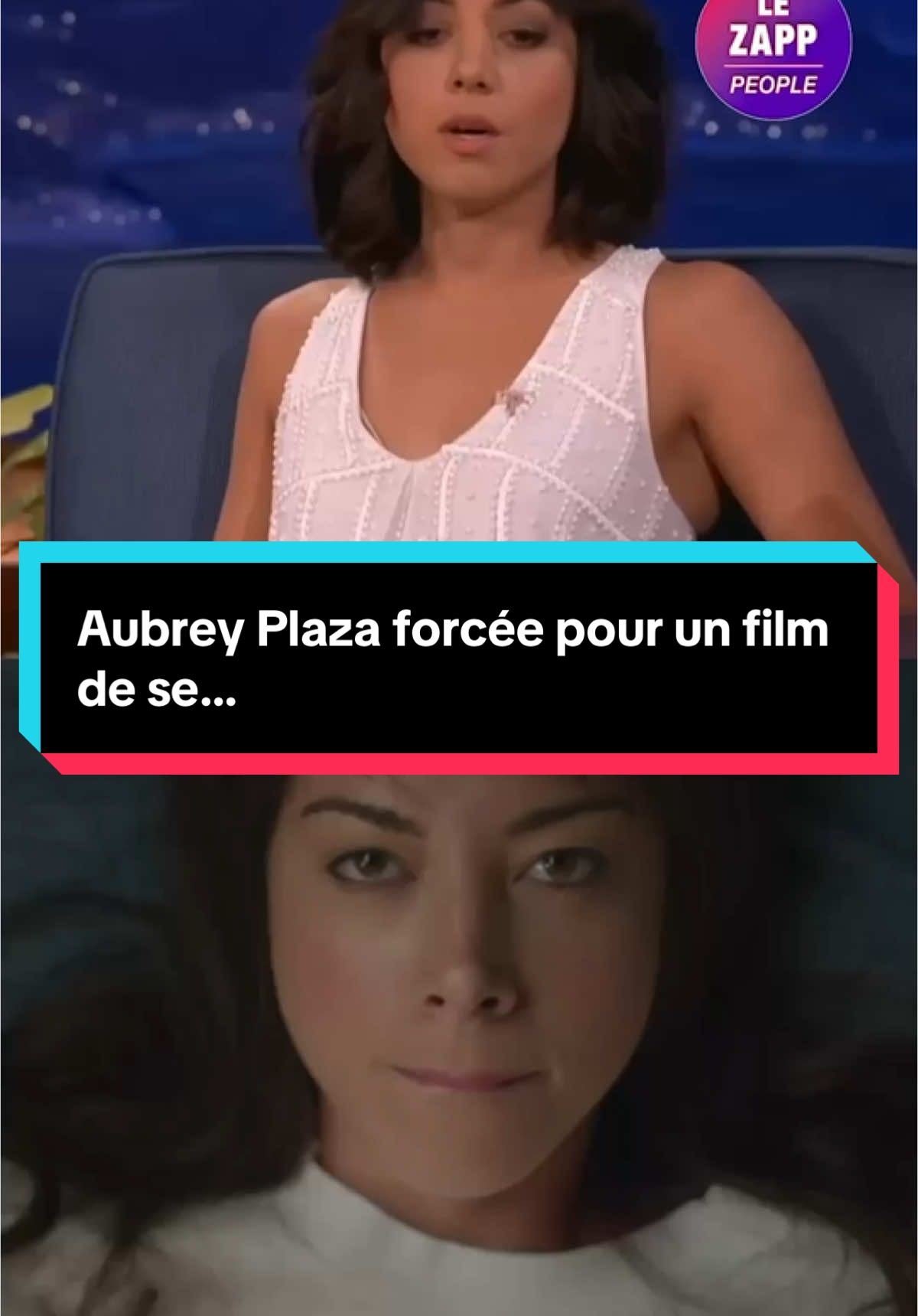 Aubrey Plaza a été forcée pour un film de se… 😳 #aubreyplaza #people #gossip 