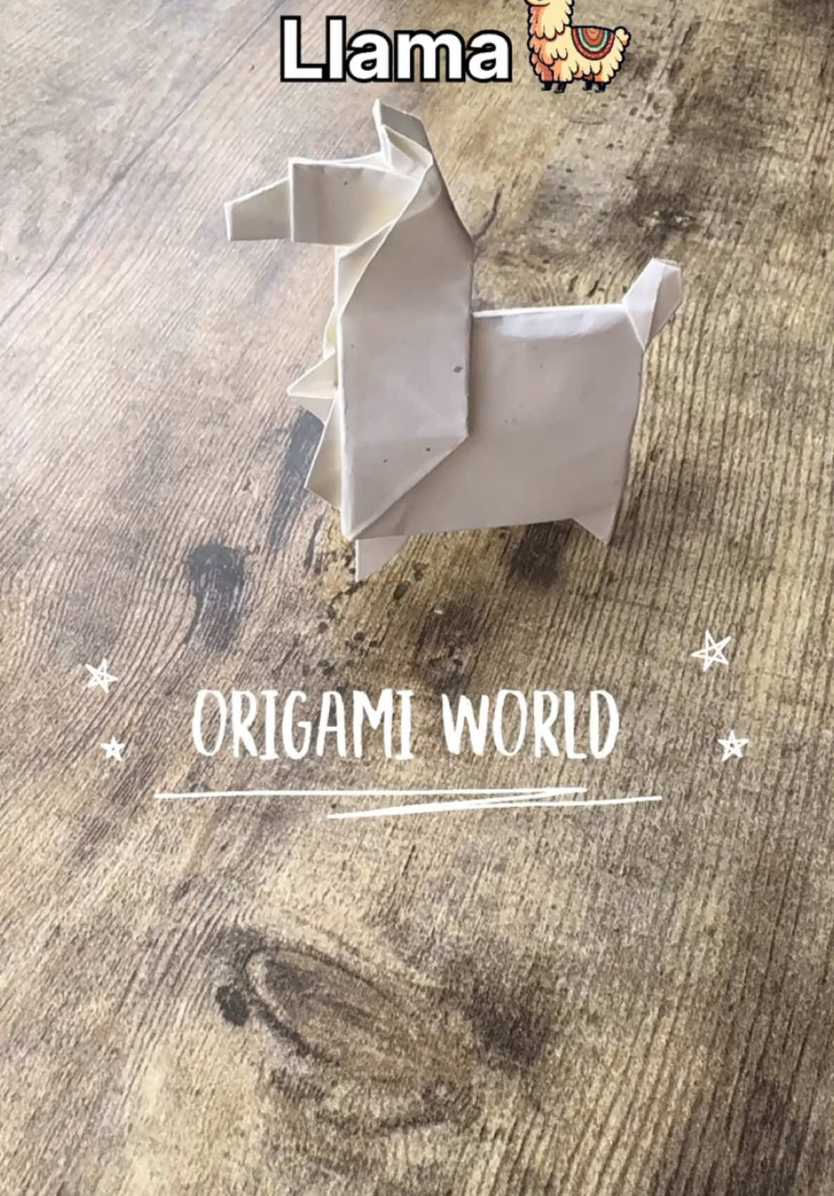 Origami Llama Tutorial #llama #alpaca #origamillama #origamiworld #origami #papercraft #DIY 