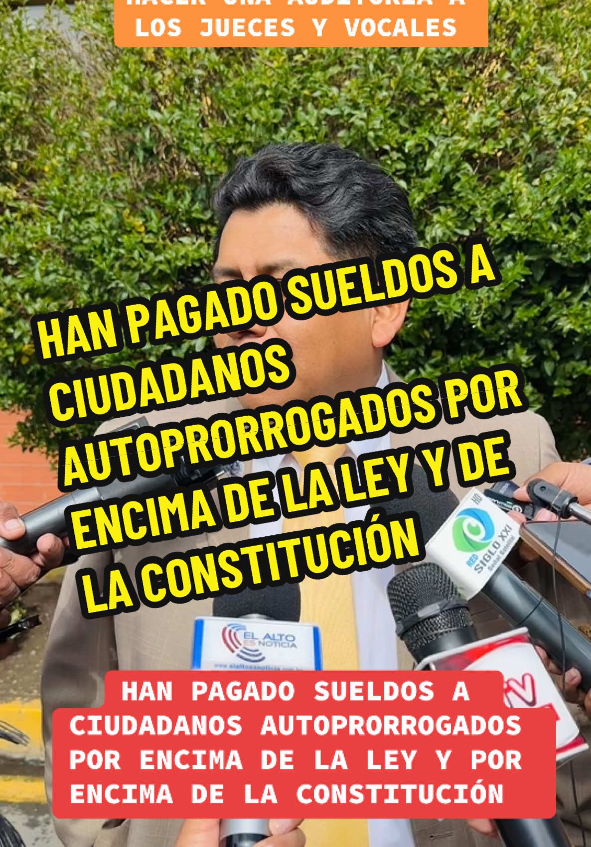 HAN PAGADO SUELDOS A CIUDADANOS AUTOPRORROGADOS POR ENCIMA DE LA LEY Y DE LA CONSTITUCIÓN. #elalto #crisisenbolivia #consejodelamagistratura #prorrogados #lapazbolivia #evomoralesayma #andronicorodriguez 