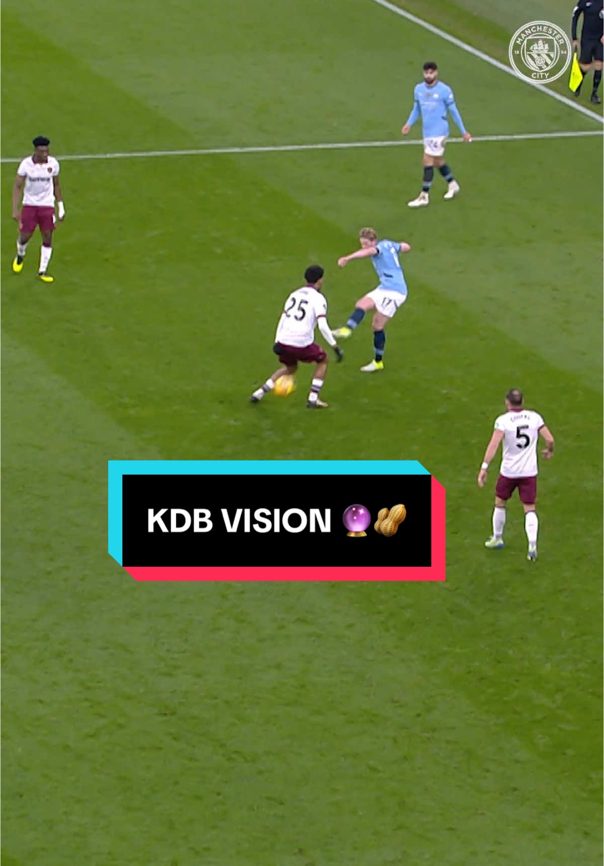 That @Kevin De Bruyne vision! 🔮🥜 #ManCity #ManchesterCity #KDB #KevinDeBruyne #DeBruyne #PremierLeague 