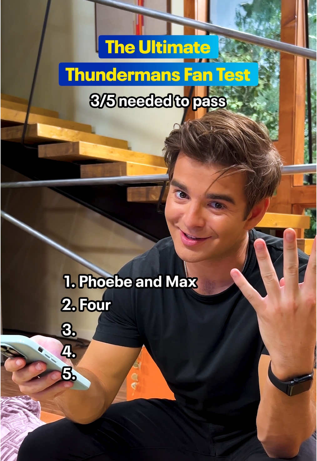 @Jack Griffo ⚡️testing your #Thundermans knowledge getting you ready for The Thundermans: Undercover premiering Jan 22 on Nickelodeon 