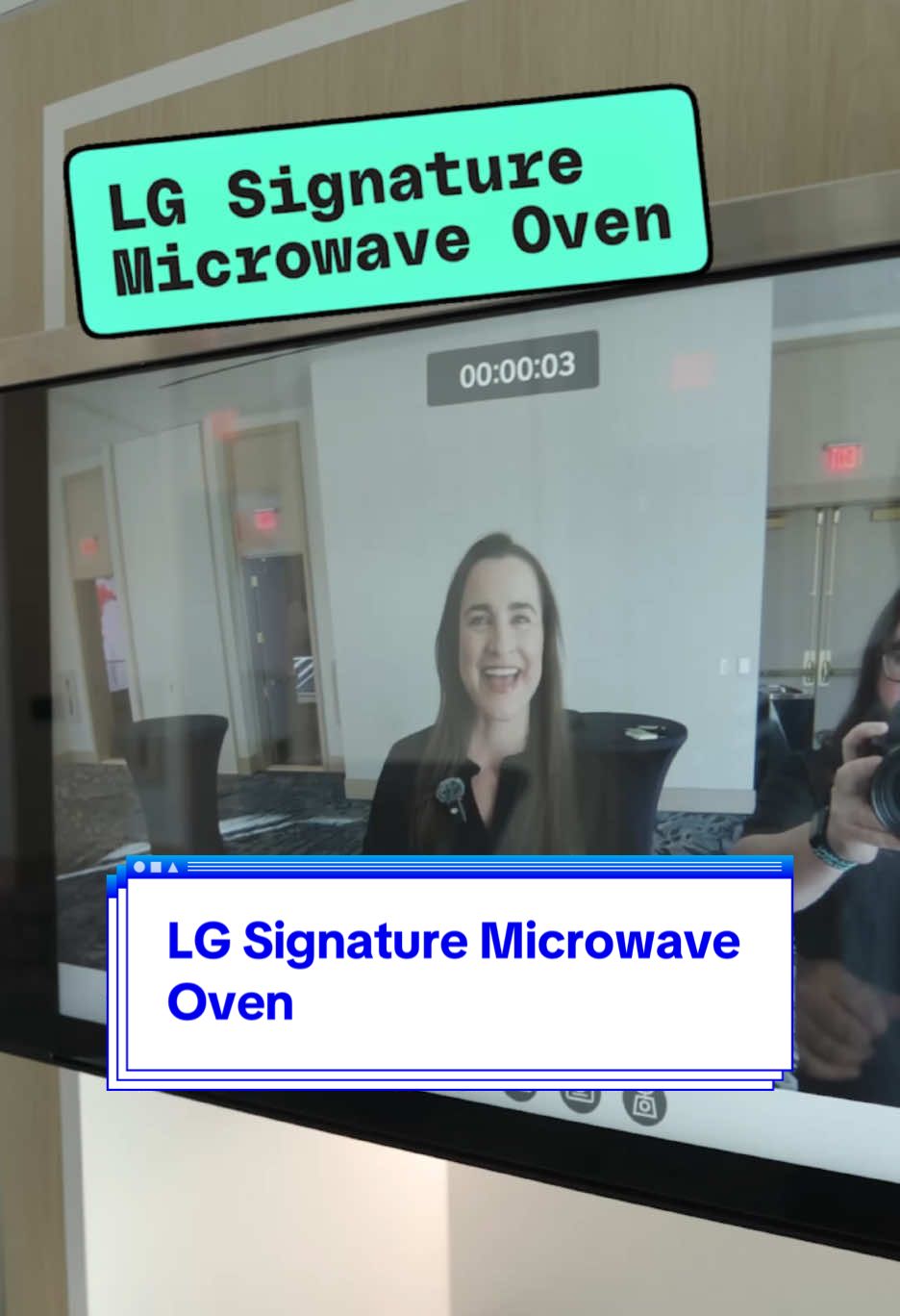 At CES, LG showed off its new LG Signature Over-the-Range Microwave with AirFry. Featuring an eye-catching 27-inch LCD touchscreen with speakers and three cameras. It looks super handy for following along to that YouTube recipe while cooking on your stove, but do we really need giant screens in all our appliances? #ces #ces2025 #lg #microwave #techtok 