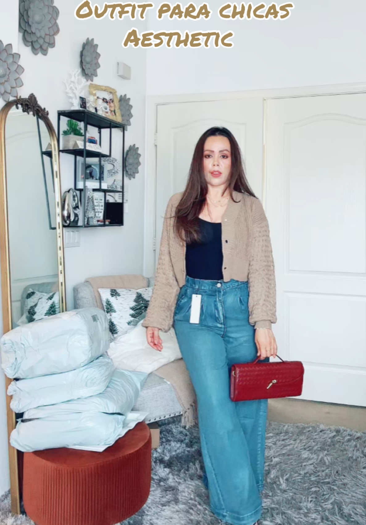 Outfit muy aesthetic! #outfit #cardigan #aesthetic #sweater 