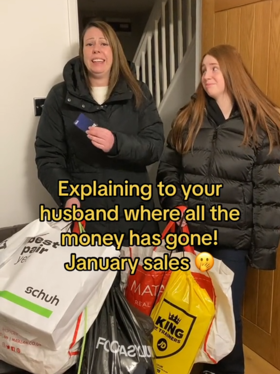 Those January sales 🙈🤣 #moneygone #explainingtomyhusband #weee #januarysales #TheRealJessica #thepagefamily #pagefam #fyp #fyppp 