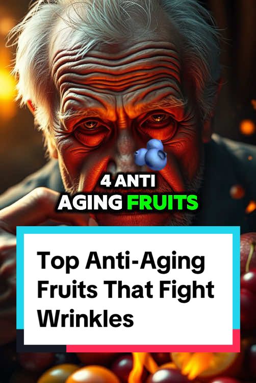 Top Anti-Aging Fruits That Fight Wrinkles #antiaging #skincare #wrinkles #wellness #healthtips 