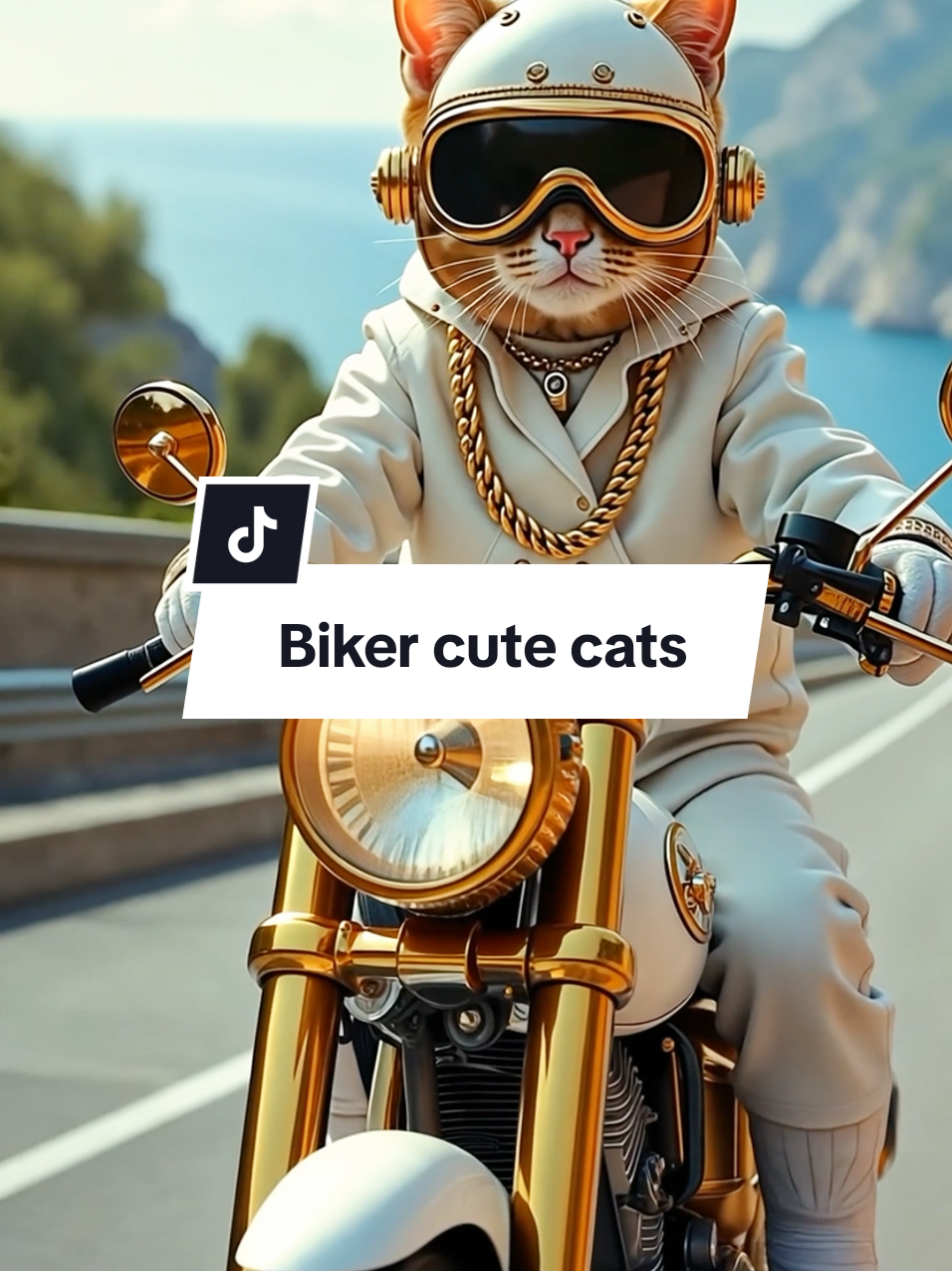 Biker cute cats #cutecat #dancingcat #usher #bikersoftiktok @Usher Raymond 