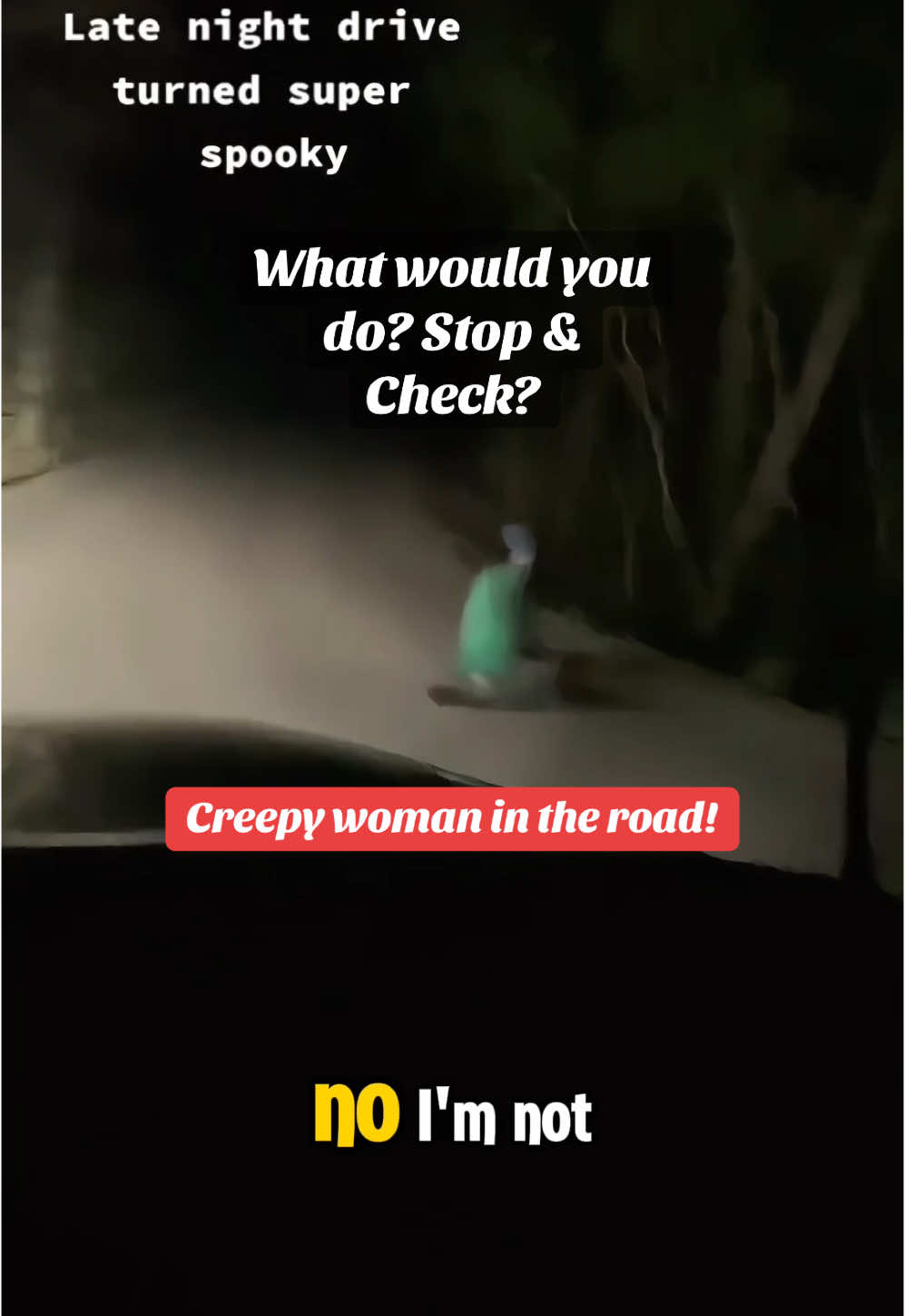 Creepy woman in the road! #Appalachia #CapCut #appalachian #creepypasta #appalachiantrail #appalachianmountains #supernatural #scaringpeople #horrortiktok #scaryvideos #creepytok #haunted #horrorgame #skinwalker #horrortiktok #conspiracy #misterio #paranormalactiviy #creepytok #historiasdeterror #horrorstory #truecrimetiktok #scarytiktok #hauntedtiktok #paranormaltiktoks #scarystories #wendigo #skinwalkervibes #rake #coyotes #shapeshifter #animals #wilderness #feralpeople #weepingwoman #lallorona😱 #llorona 