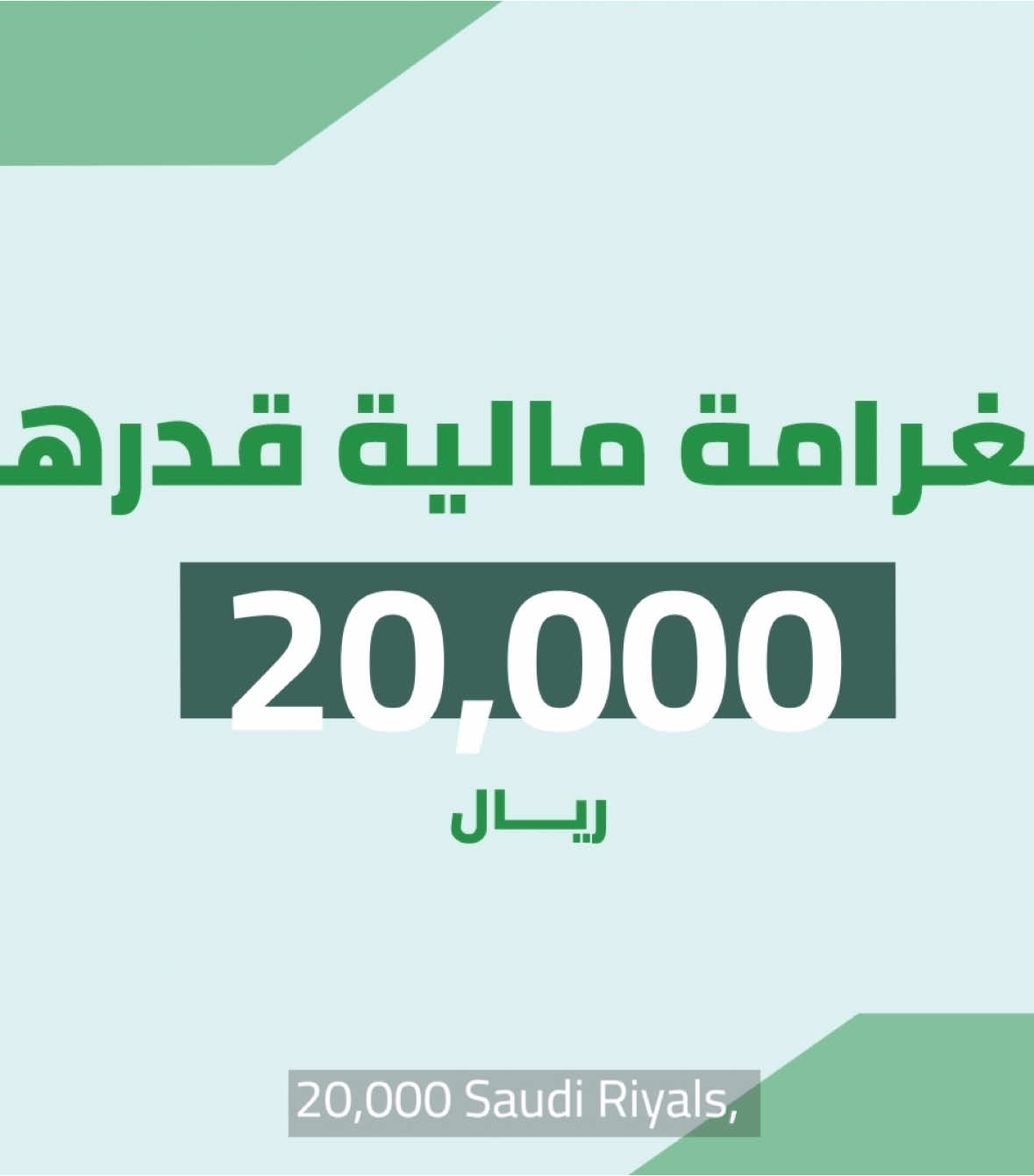 (20,000) رﻳﺎل ﻋﻘﻮﺑﺔ ﻧﻘﻞ أو نشر ﺗﺴﺠﻴﻼت كاميرات اﻟﻤﺮاﻗﺒﺔ اﻷﻣﻨﻴﺔ. #وزارة_الداخلية 