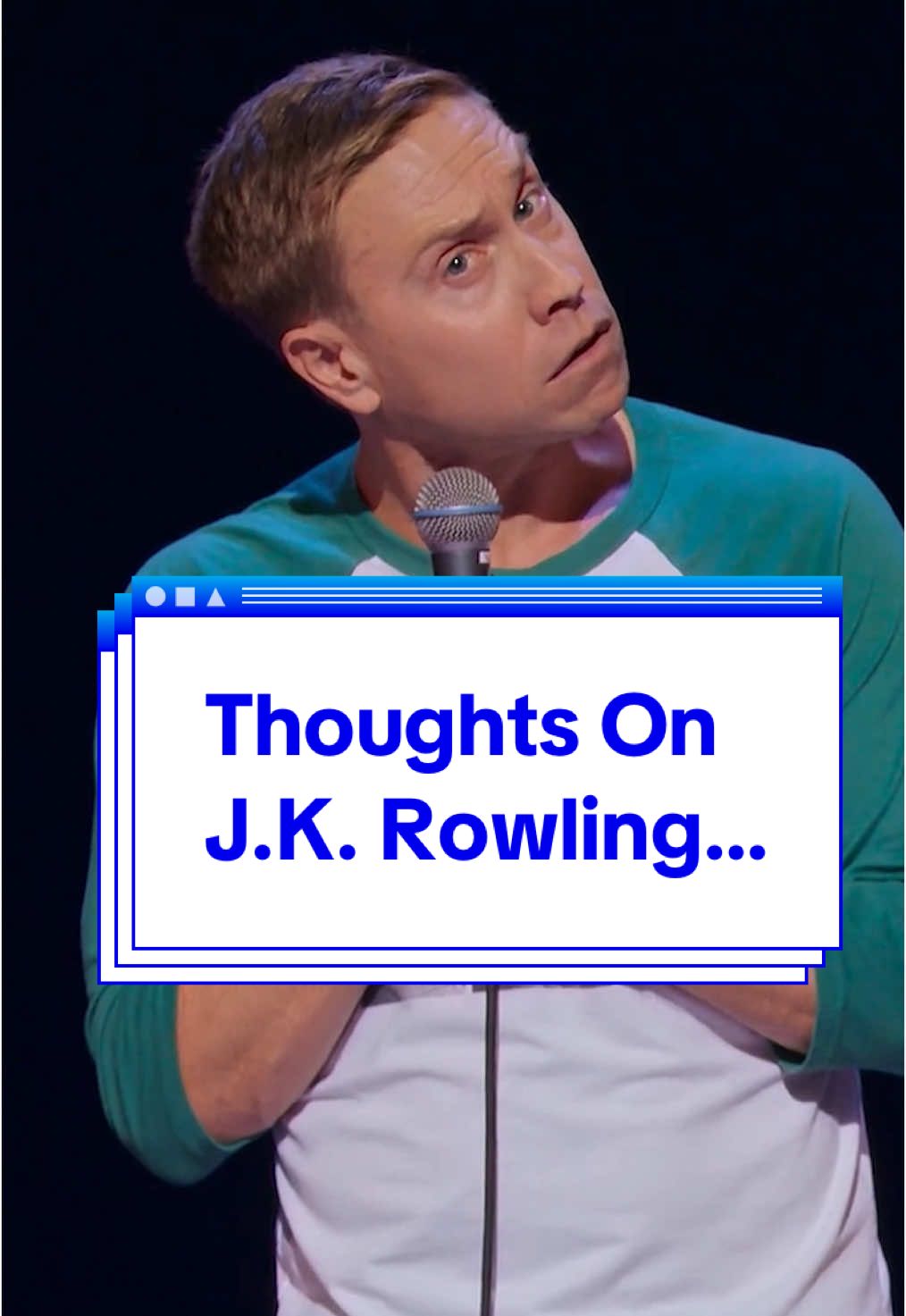 A lot of people are very angry with J.K. Rowling…  From my brand new special, Live At The London Palladium. Available to watch on 15 Jan, tix via link in bio.