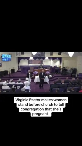 This mad Disrespectful. Sunday, Jan. 5, 2025, Pastor Terry W. Jackson of True Vine Apostolic Church of Christ in Hampton, Virginia, made a young woman stand before the congregation to apologize for being pregnant out of wedlock and even denied her a baby shower.  #fyp #viral #hamptonva 