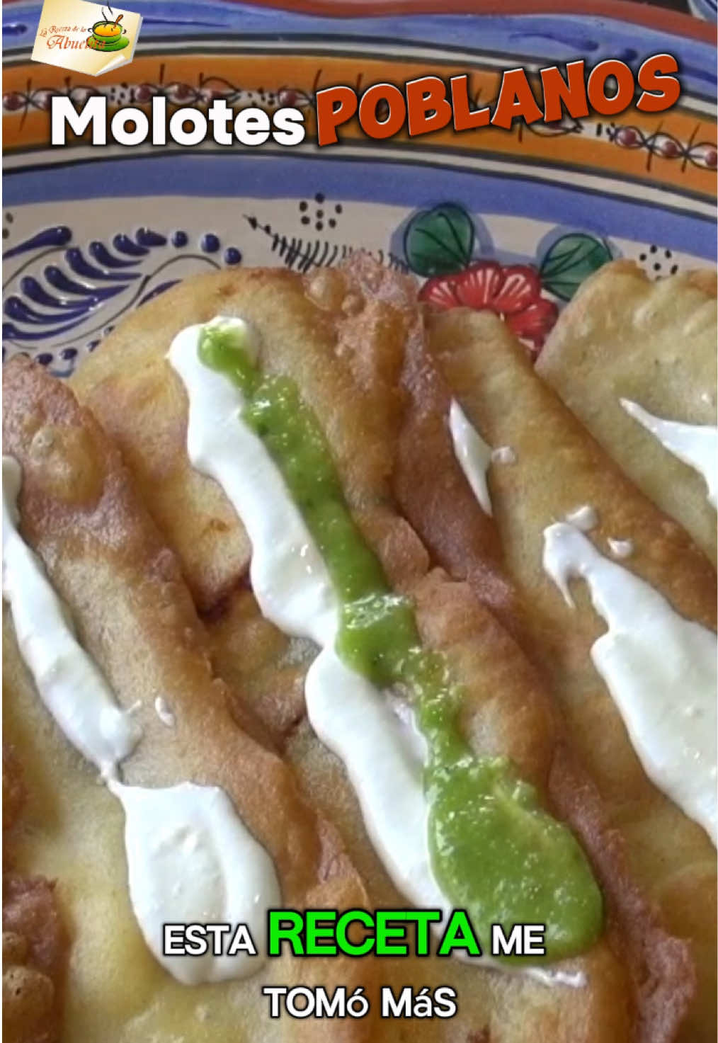 Molotes poblanos #recetas #comida #cocina #viral