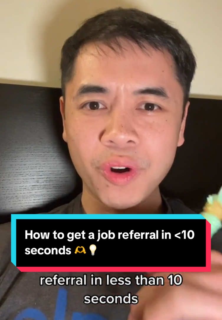 Stitch w/ @yourrichbff How to get a job referral in <10 seconds 🫶💡 #JobTips #JobSearch #JobMarket #resume #resumetips #linkedin #linkedintips #career #job #careertips #careertiktok #interview #interviewtips #jobinterview