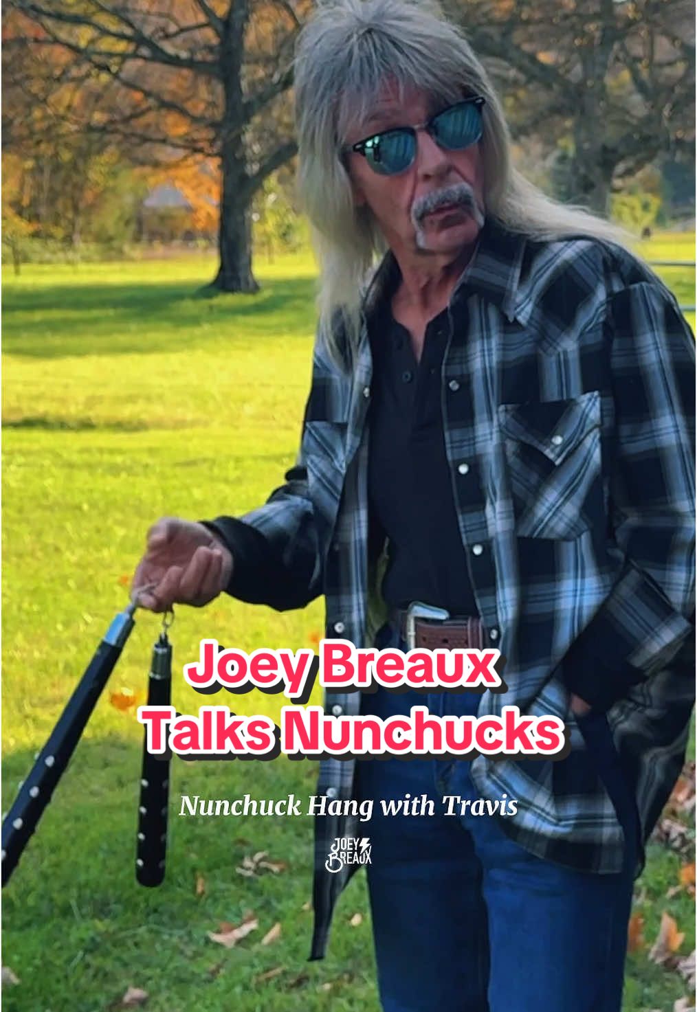 Made a new friend in Nashville over a pair of nunchucks @Travis Meadows . He wondered how I even got to swingin' them.  Explained we had to take back the sidewalks back in the day. #joeybreaux #nunchuck #history #storytime #Vlog 