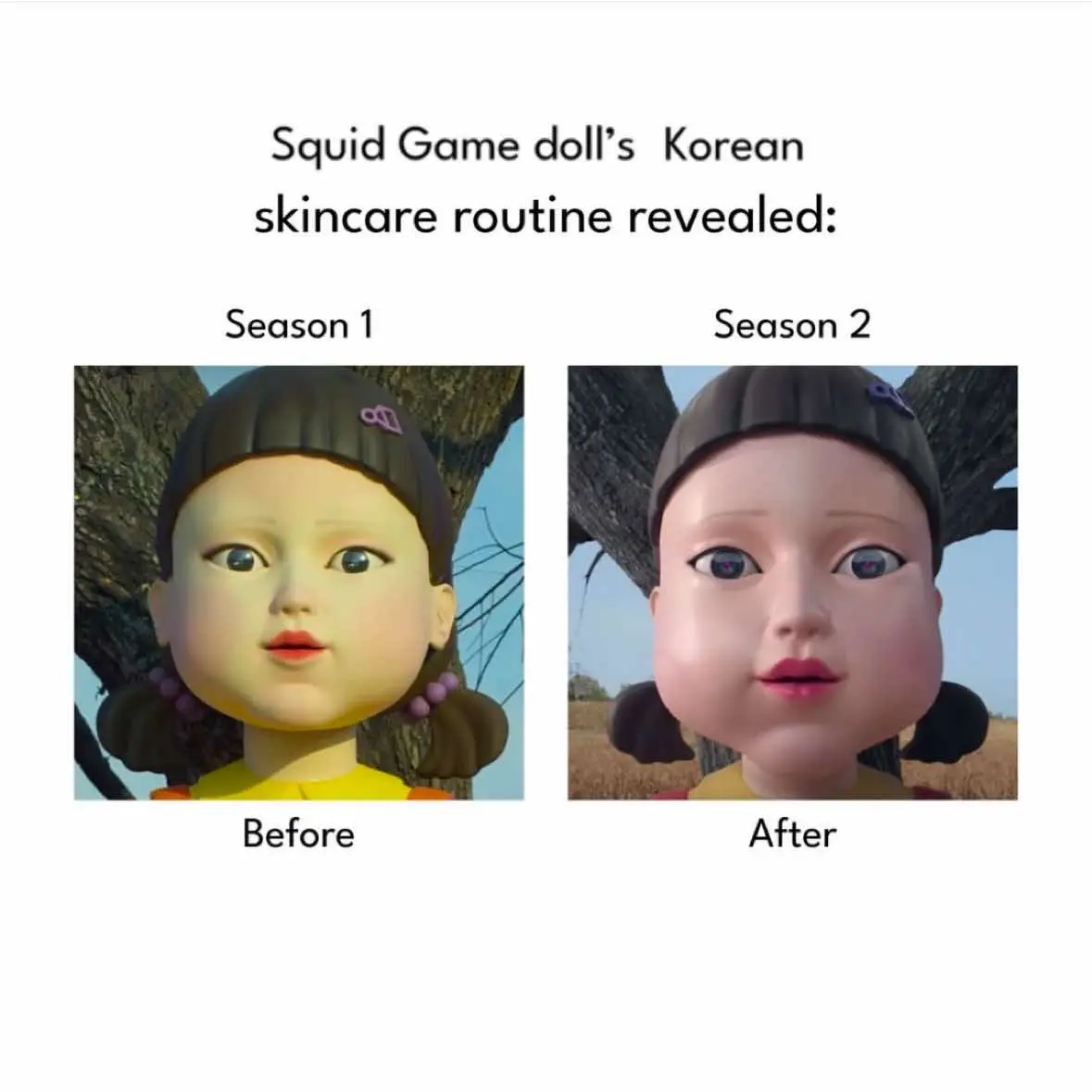 the secrets out 🤭 ib: @STYLEKOREAN  #squidgames #idewcare #kbeauty 