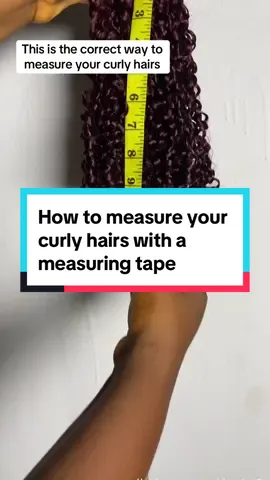 This is how you measure your curly hair whether it's pixie whether it's wavy or is bouncy .  If you know another way to measure curly hairs you can as well stitch this video… we learn everyday … #curlyhairtips #tapemeasure #curlyhairtutorial #annes_hairlance #CapCut 