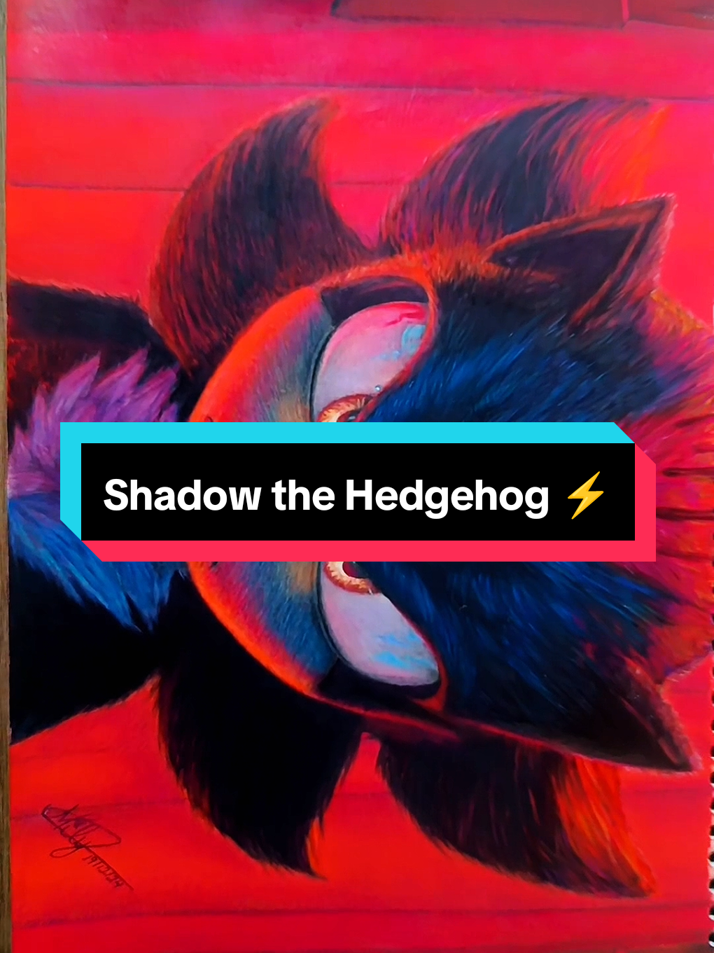 Draw Shadow the Hedgehog. Sonic Movie Hype⚡ #shadow #shadowthehedgehog #sonic3 #sonic #draw #artist #realismo #fyyy #fyyyyyy 