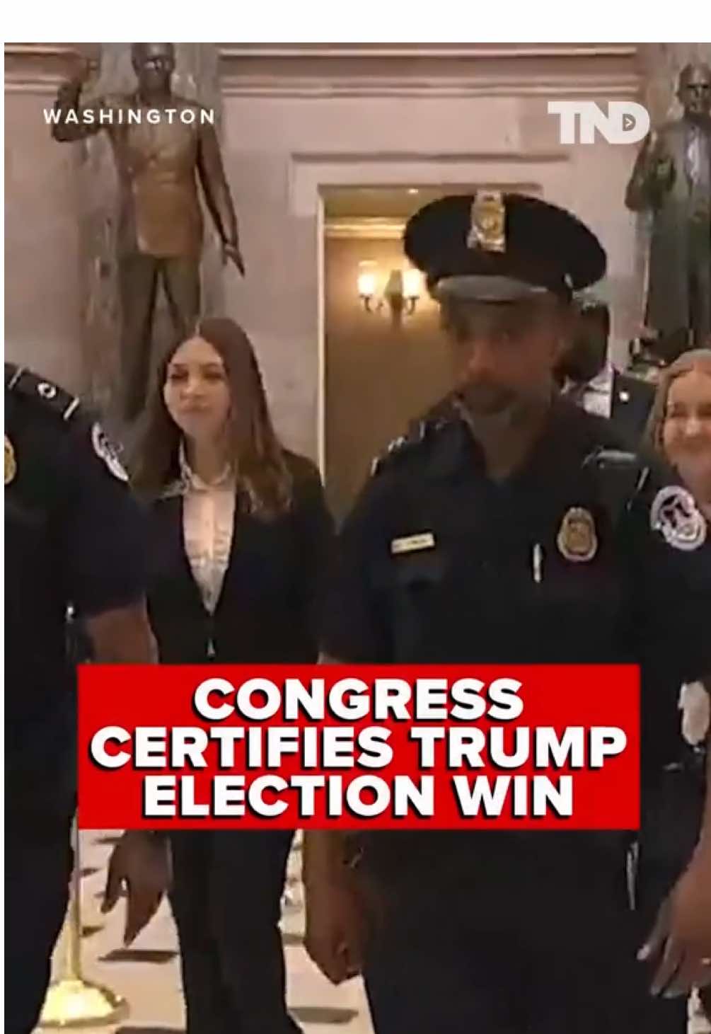 President-elect Donald Trump was certified as the winner of the 2024 presidential election by Congress on Monday. Read more by clicking the link in the bio. #donaldtrump #election2024 #jan6 #kamalaharris