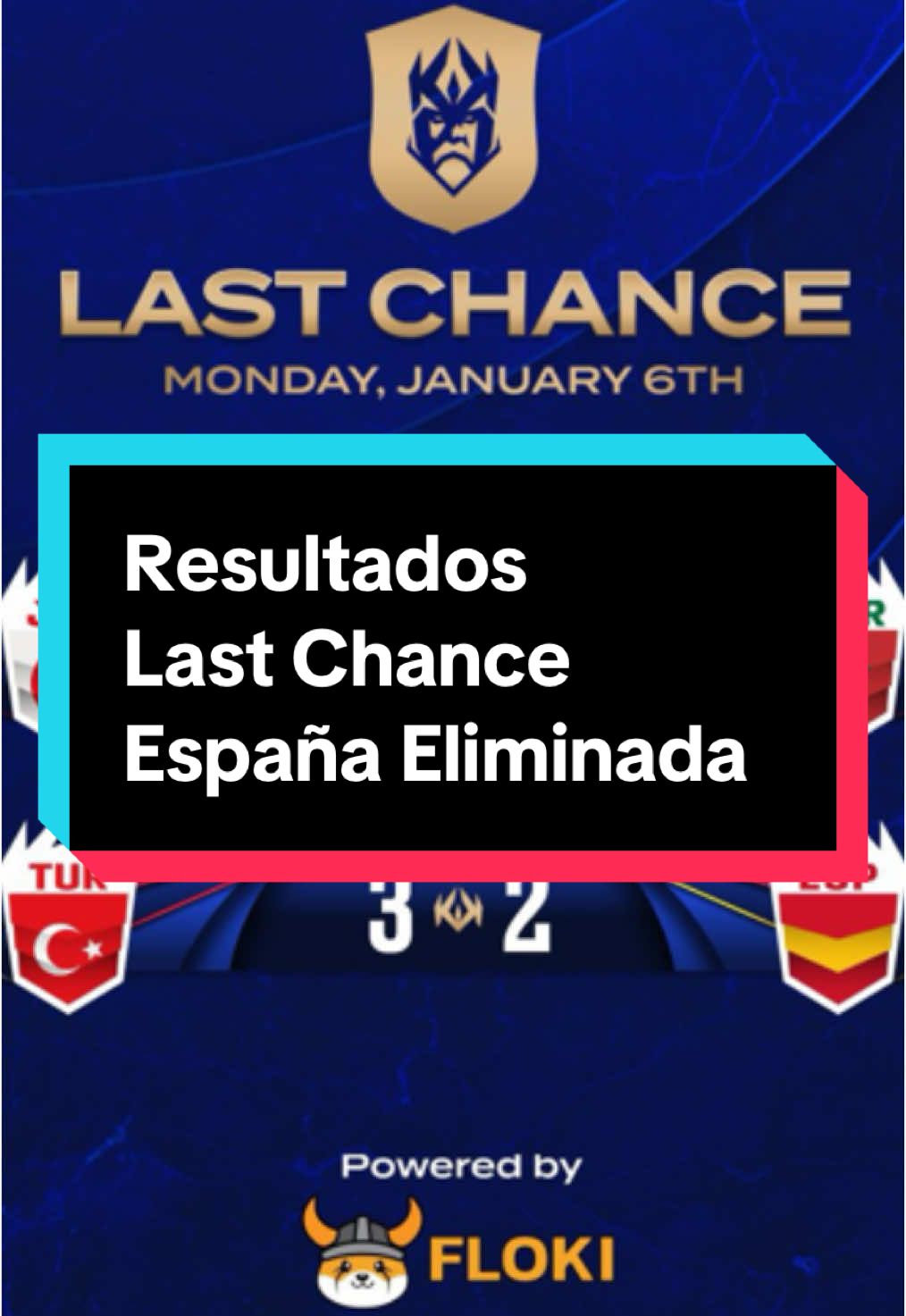 Resultados 6 de enero de Last chance Kings league! #resultados #kingsleague #eliminados #lastchance #mundial #kingsworldcupnations #fyp #sigueme #parati #datakings #datakings10 